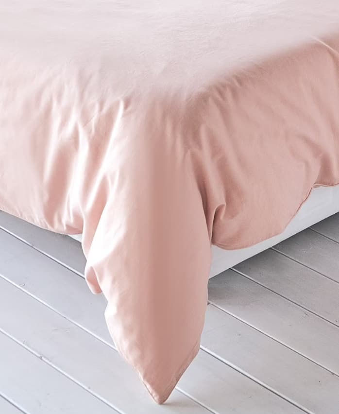 Traumschlaf Uni Baumwolle-Leinen Bettwäsche